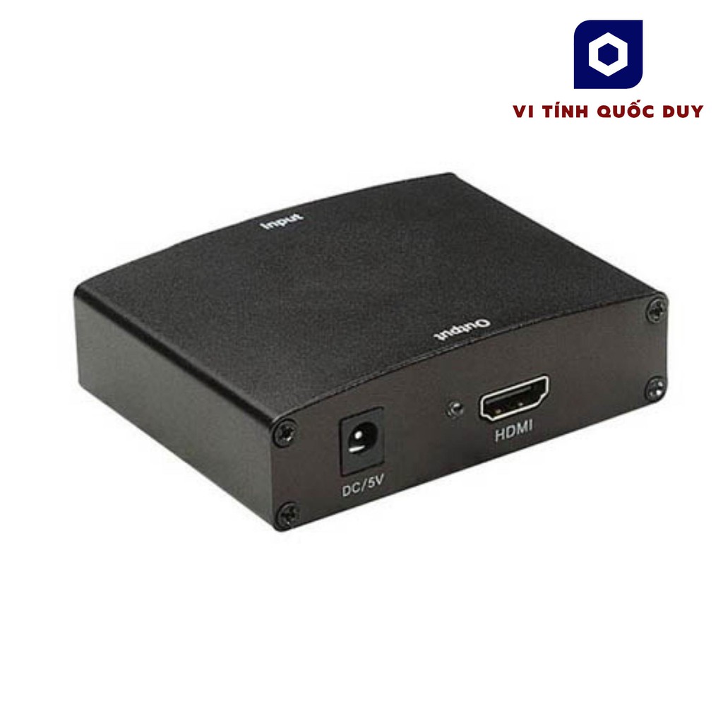 Box chuyển tín hiệu từ VGA ra HDMI. Từ PC có cổng VGA xuất hình ra Tivi LED/ LCD có cổng HDMI. Vi Tính Quốc Duy