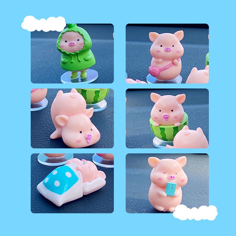 7 chú heo trang trí taplo xe ô tô dễ thương-Phụ kiện trang trí xe hơi cao cấp