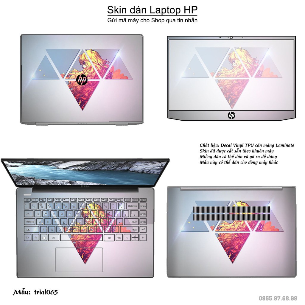 Skin dán Laptop HP in hình Đa giác nhiều mẫu 11 (inbox mã máy cho Shop)