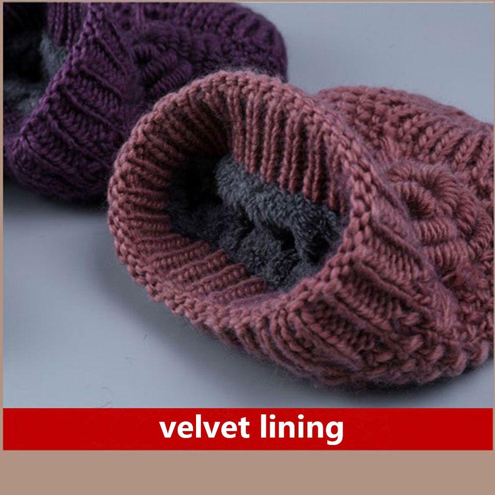 SUMU Mũ beanie Trùm Đầu Giữ Ấm Cho Phụ Nữ Lớn Tuổi