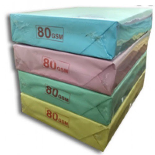 Giấy in ford màu A4 80gsm / Giấy bìa ford màu A4 80gsm