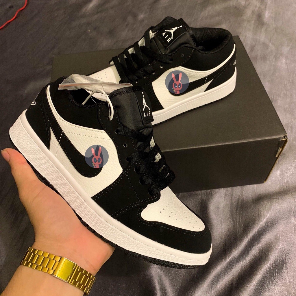 Giày jd cổ thấp các màu , Giày thể thao nam nữ sneaker jordan 1 low panda , hồng đen các mẫu mới 2022 sz 36-43