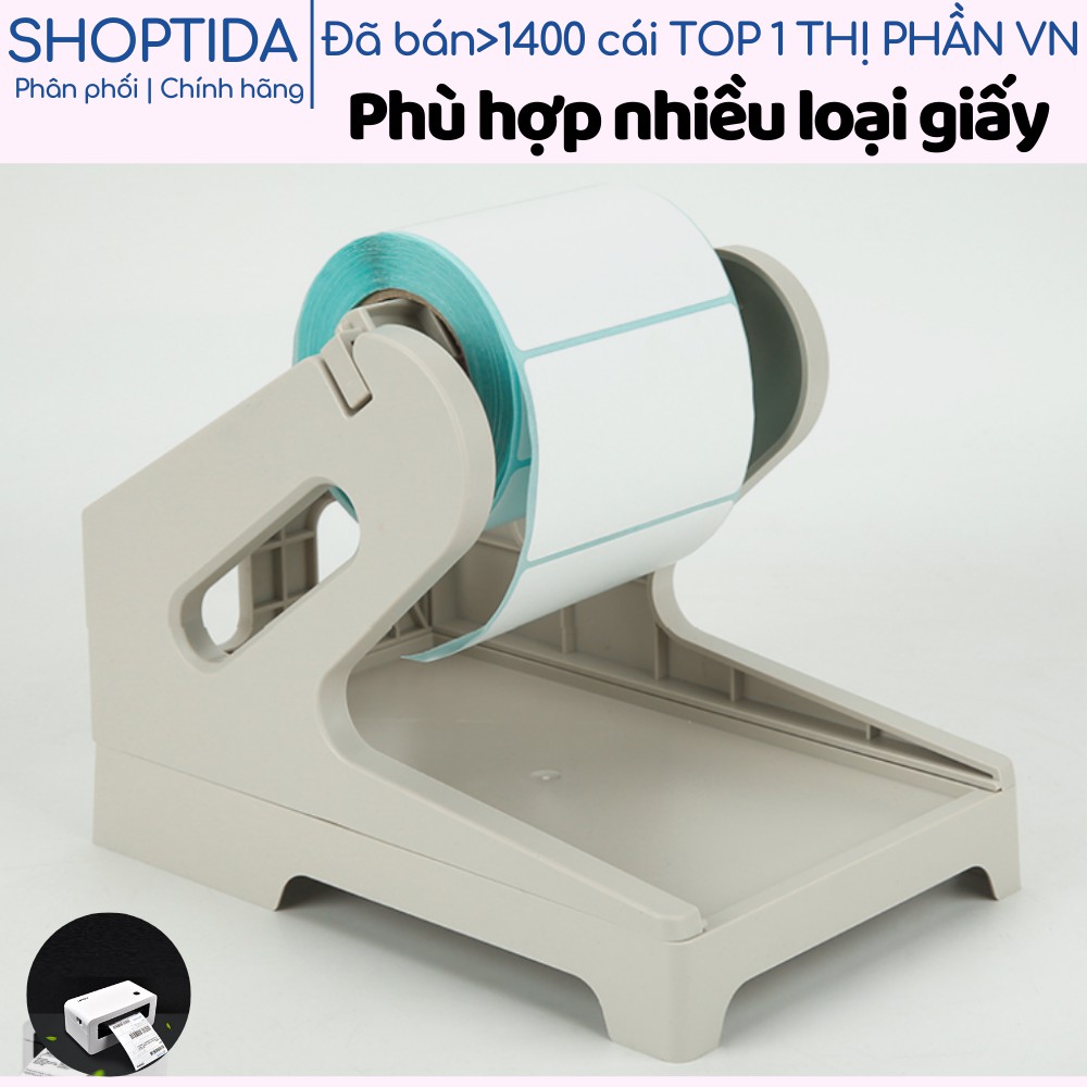 Khay kệ đựng giấy máy in nhiệt TMĐT Shoptida SP46, để đỡ treo cuộn và tệp