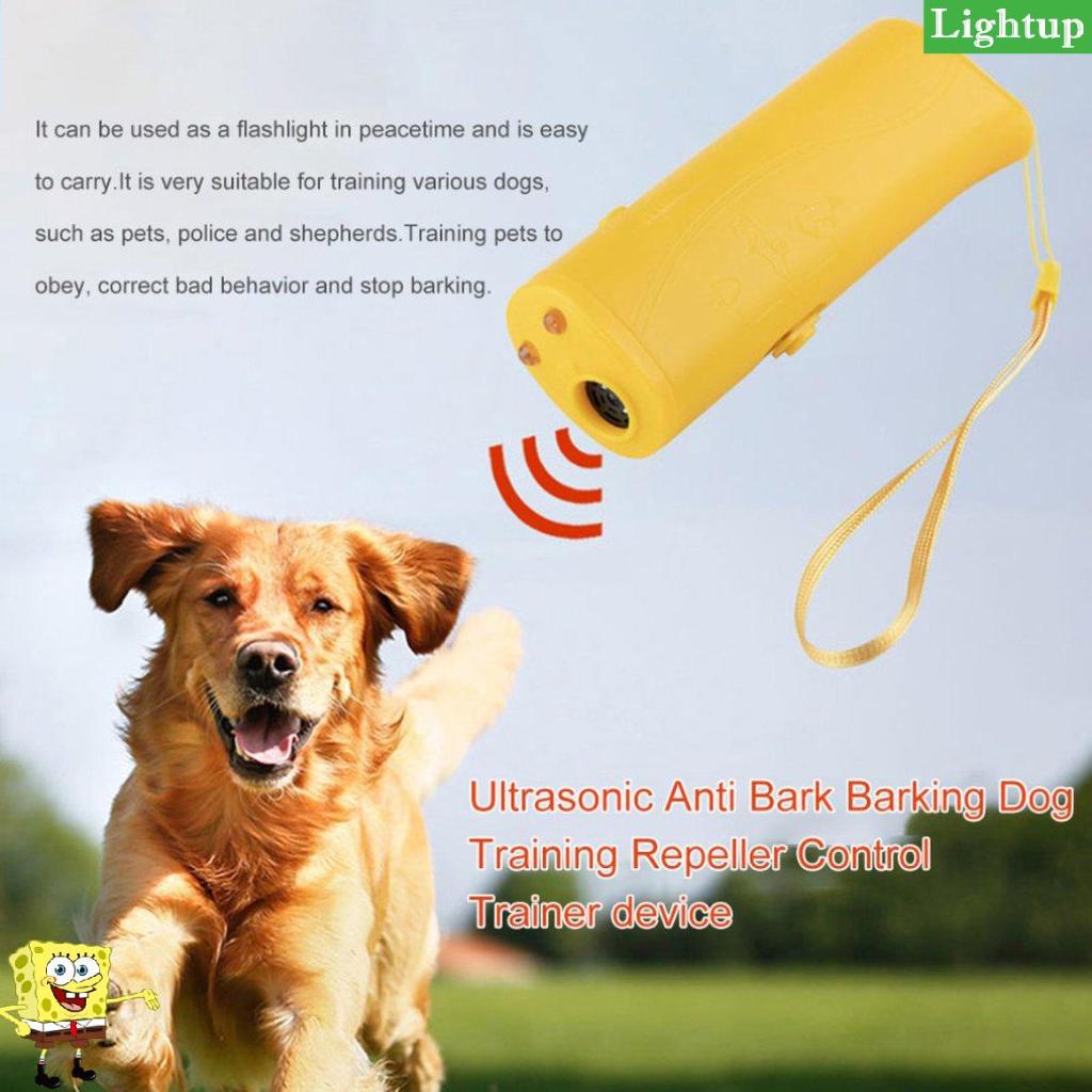 Thiết bị huấn luyện thú cưng có đèn LED chống sủa Máy báo chó siêu âm ngừng sủa