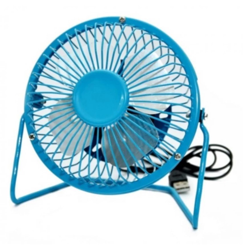 QUẠT USB LỒNG SẮT MINI FAN SIZE ĐẠI 20CM BỐN CÁNH QUẠT