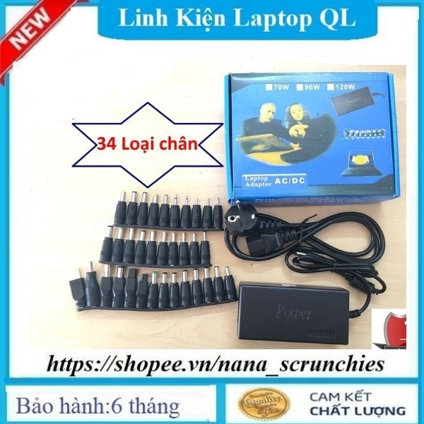 Sạc Đa Năng Laptop 34 Đầu 120W