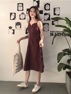 [ORDER] sẵn đỏ SM VÁY 2 DÂY (ảnh thật up cuối)