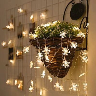 Dây Đèn Led Hình Bông Tuyết Trang Trí Giáng Sinh