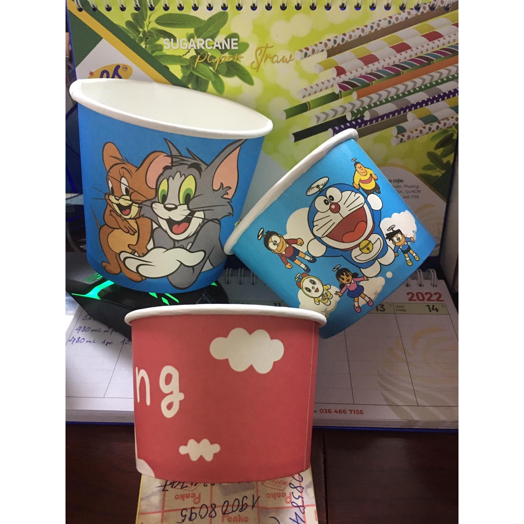 Set 50 tô giấy dùng 1 lần 1PE 500ml - KingPack