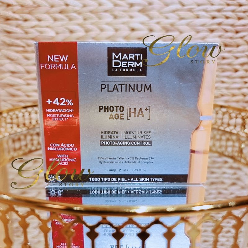 MartiDerm Platinum Photo Age HA+ Ampoules 15% Vitamin C Nguyên Chất Chống Lão Hóa
