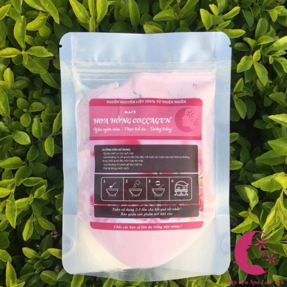1kg Mặt nạ hoa hồng collagen, bạc hà dẻo handmade