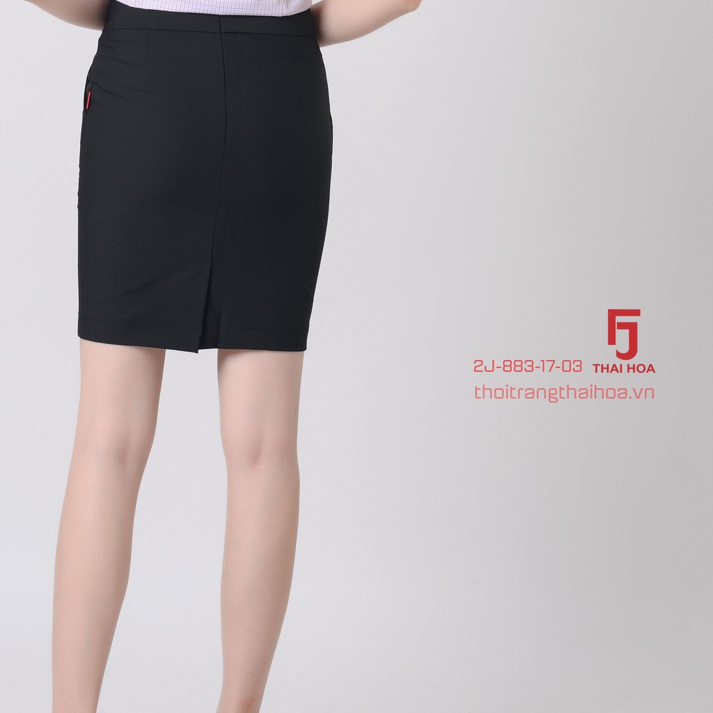 Chân váy dài công sở nữ Thái Hòa, màu Đen, dáng ôm, vải nhẹ, độ bền màu cao 2J883-17-01 | BigBuy360 - bigbuy360.vn
