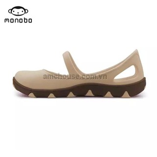 Giày nhựa nữ Thái Lan MONOBO - TAMMY - be đế nâu