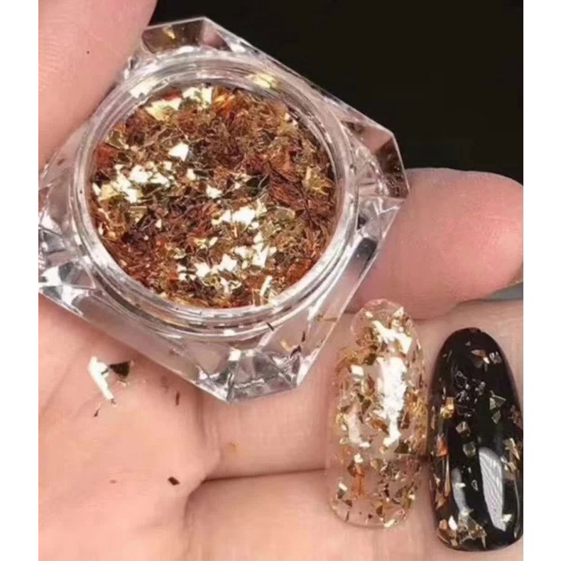 Set Nhũ Mảnh Kính Gương Vỡ Trang Trí Móng
