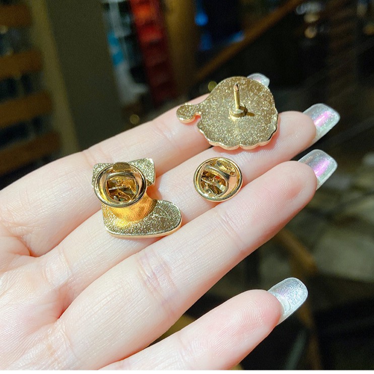 Ghim cài áo kim loại hình hoạt hình dễ thương