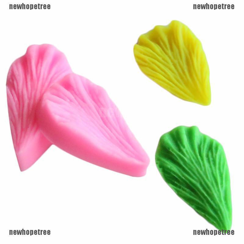 Cặp khuôn silicone tạo hình hoa lá trang trí bánh