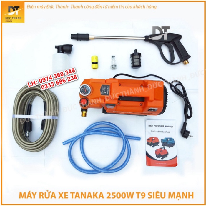 Siêu hot MÁY RỬA XE TANAKA 2.5 KW ( 2500W )