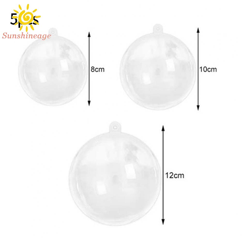 Quả Cầu Lông Xù Bằng Nhựa Trong Suốt Dùng Trang Trí Tiệc Cưới / Giáng Sinh