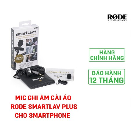  Mic Ghi âm cài áo Rode Smartlav Plus cho Smartphone | Hàng Chính Hãng