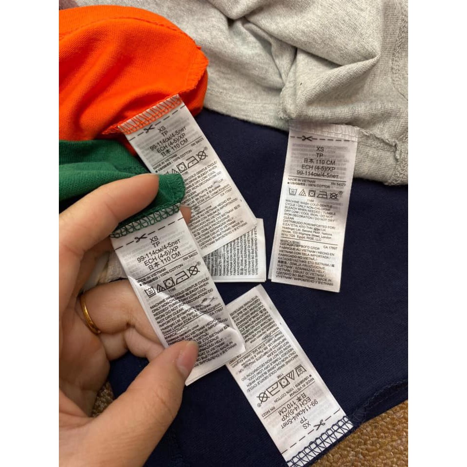 Aó cotton bé trai ngắn tay Gap Kids Việt nam xuất khẩu dư xịn