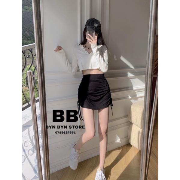 CHÂN VÁY BODY RÚT DÂY CÓ QUẦN BẢO HỘ TRONG R2 [Hàng Siêu Cấp] | BigBuy360 - bigbuy360.vn