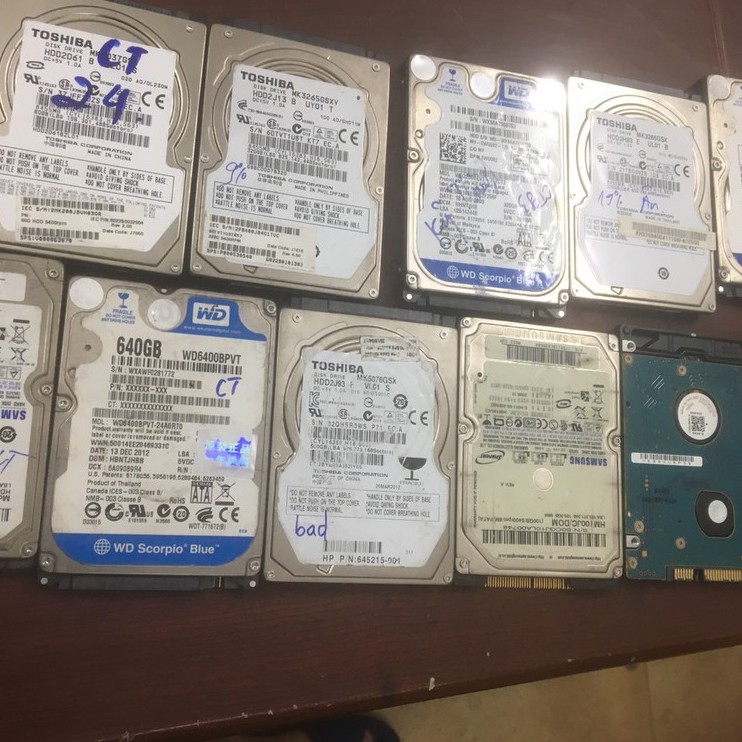 Ổ cứng laptop cũ bad