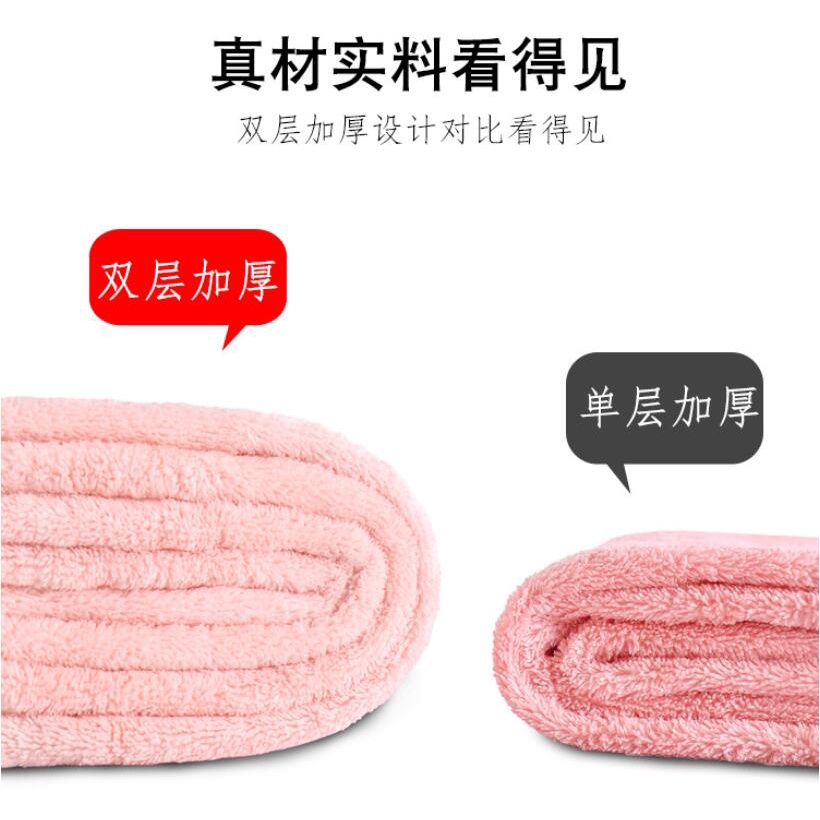 Mũ Trùm Tóc Hai Lớp Dày Dặn Nhanh Khô Tiện Dụng