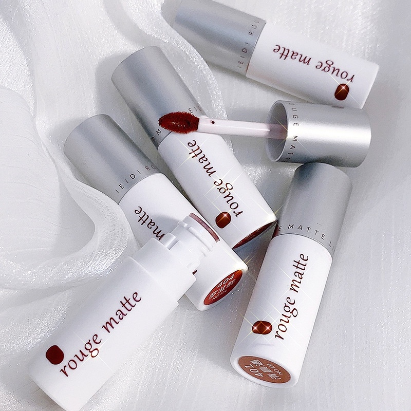 [Hàng mới về] Son kem lì IEDI dễ phối thiết kế vỏ màu trắng 
 | BigBuy360 - bigbuy360.vn