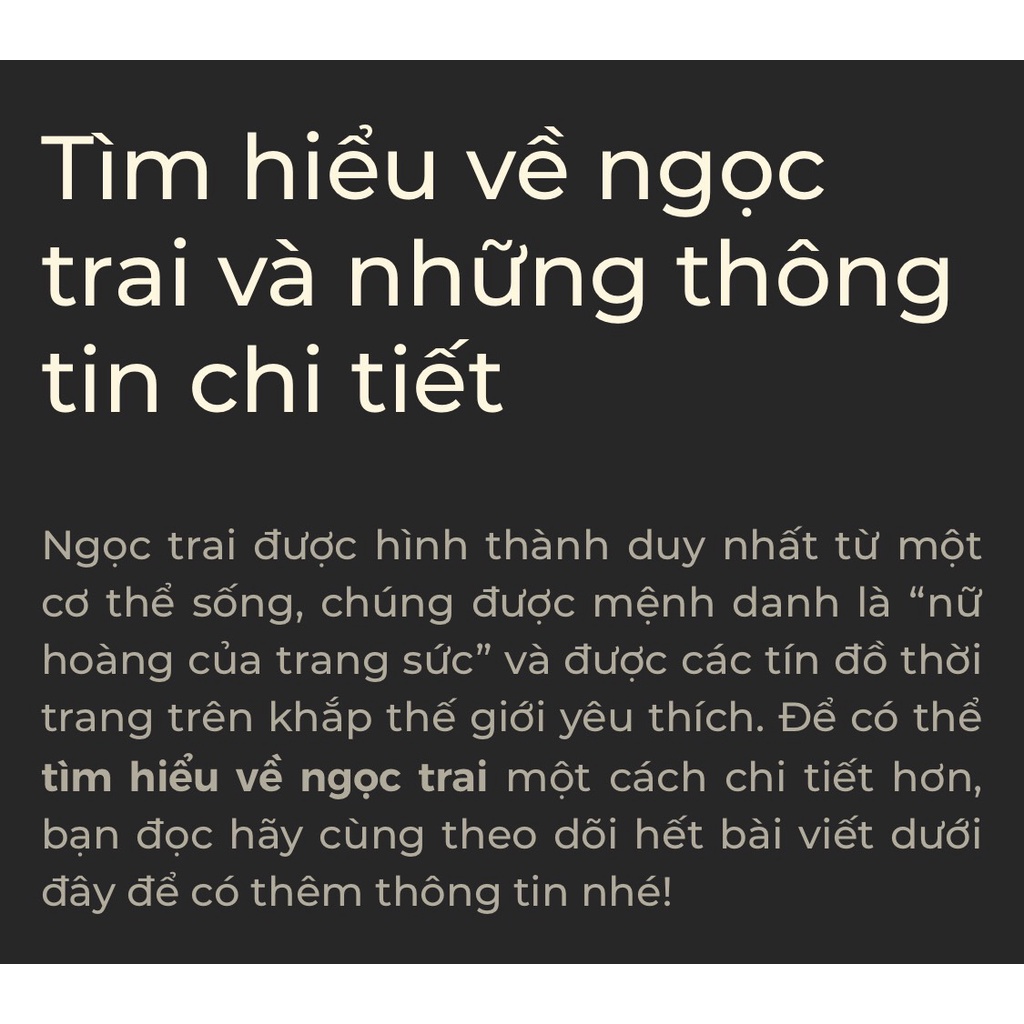 Bộ trang sức trai size 10 ly QÙA TẶNG Ý NGHĨA CHO BÀ VÀ MẸ