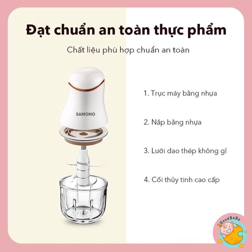 Máy xay thực phẩm,máy xay ăn dặm 300ml SAMONO SW09 200W Goodbabyvn