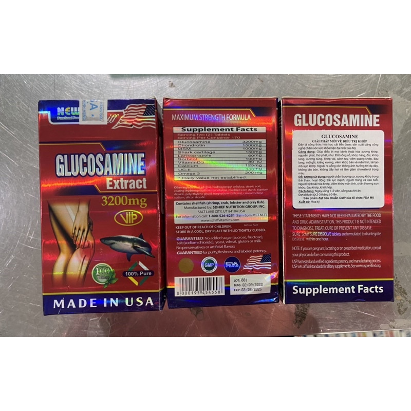 GLUCOSAMINE 3200mg  - Lọ 100 viên