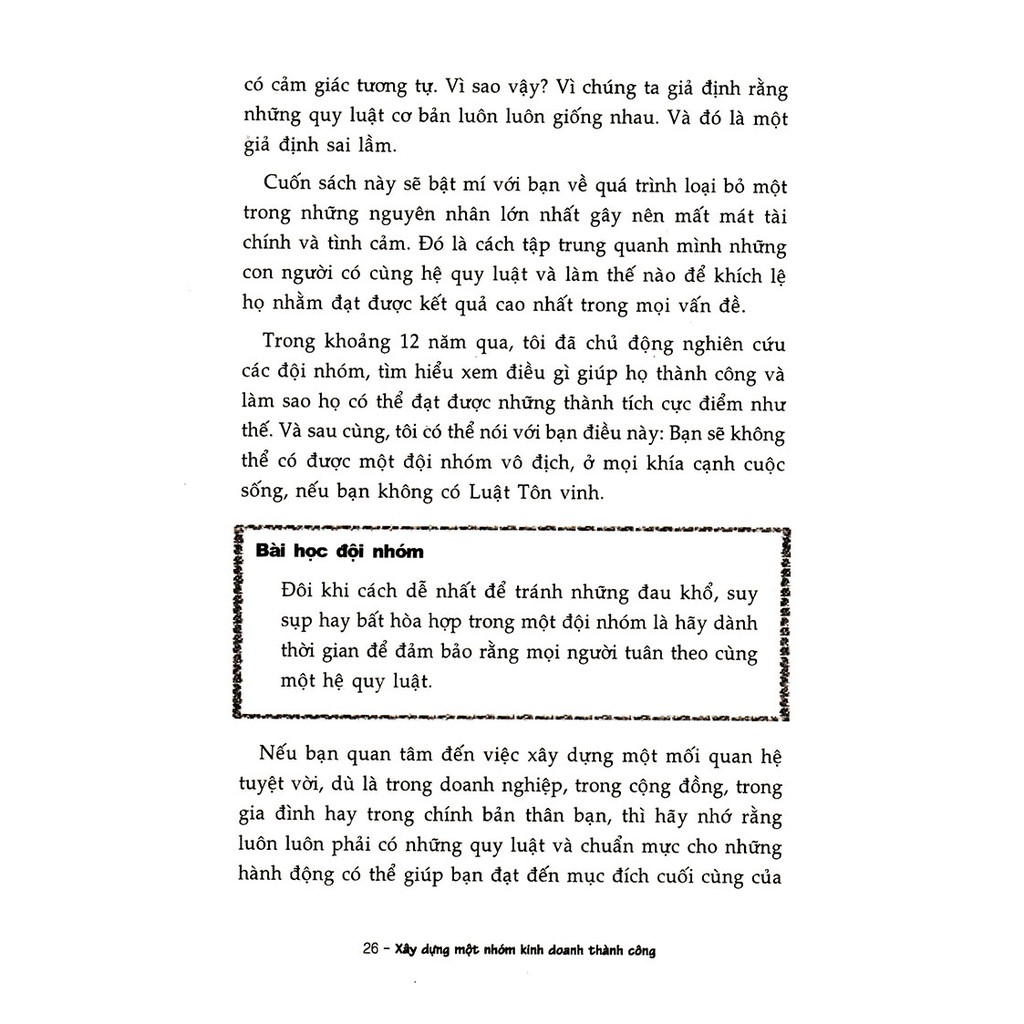 Sách - Xây Dựng Một Nhóm Kinh Doanh Thành Công