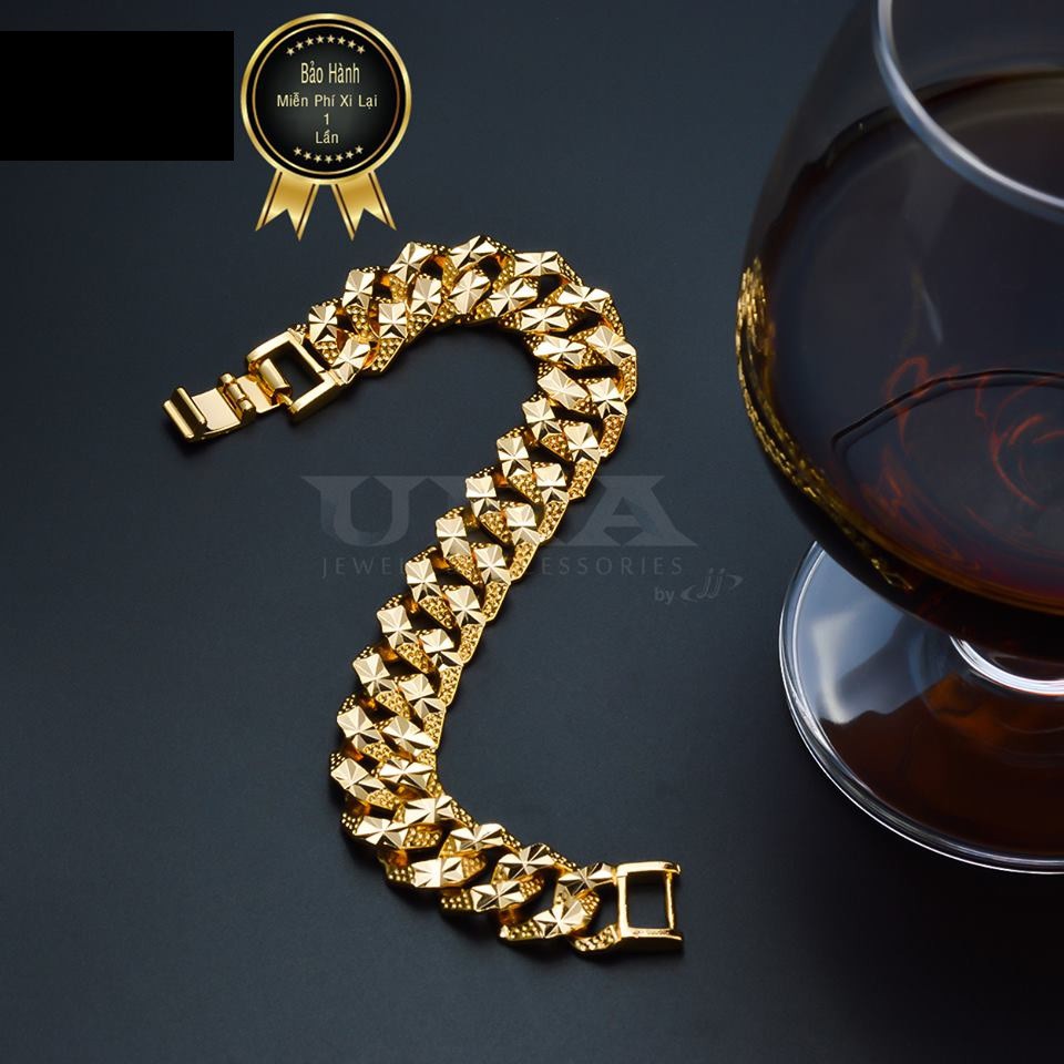 Lắc tay nam truyền thống dát 18k cao cấp LT03 UHA [Rẻ Nhất]