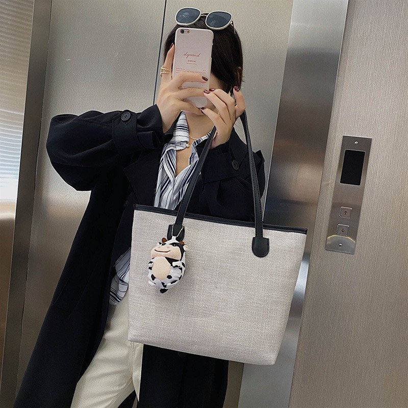 Túi đeo vai túi xách nữ CHEN, tui tote a4 đi làm vải canvas trơn style ulzzang Hàn Quốc TX43