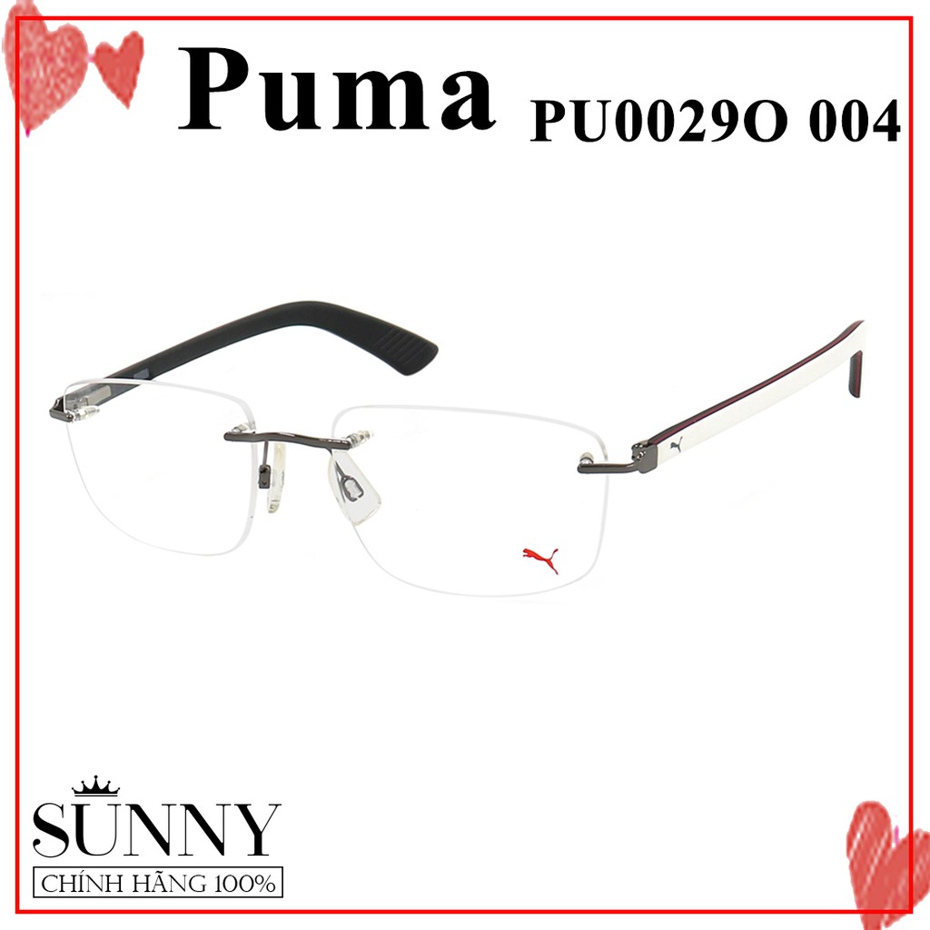 Gọng kính nam nữ chính hãng Puma PU0029O màu sắc thời trang, thiết kế dễ đeo bảo vệ mắt