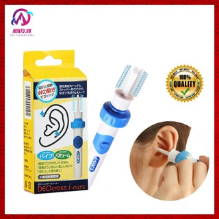 Combo bộ dụng cụ vệ sinh tai gồm máy hút và cây lấy ráy tai có đèn nhựa