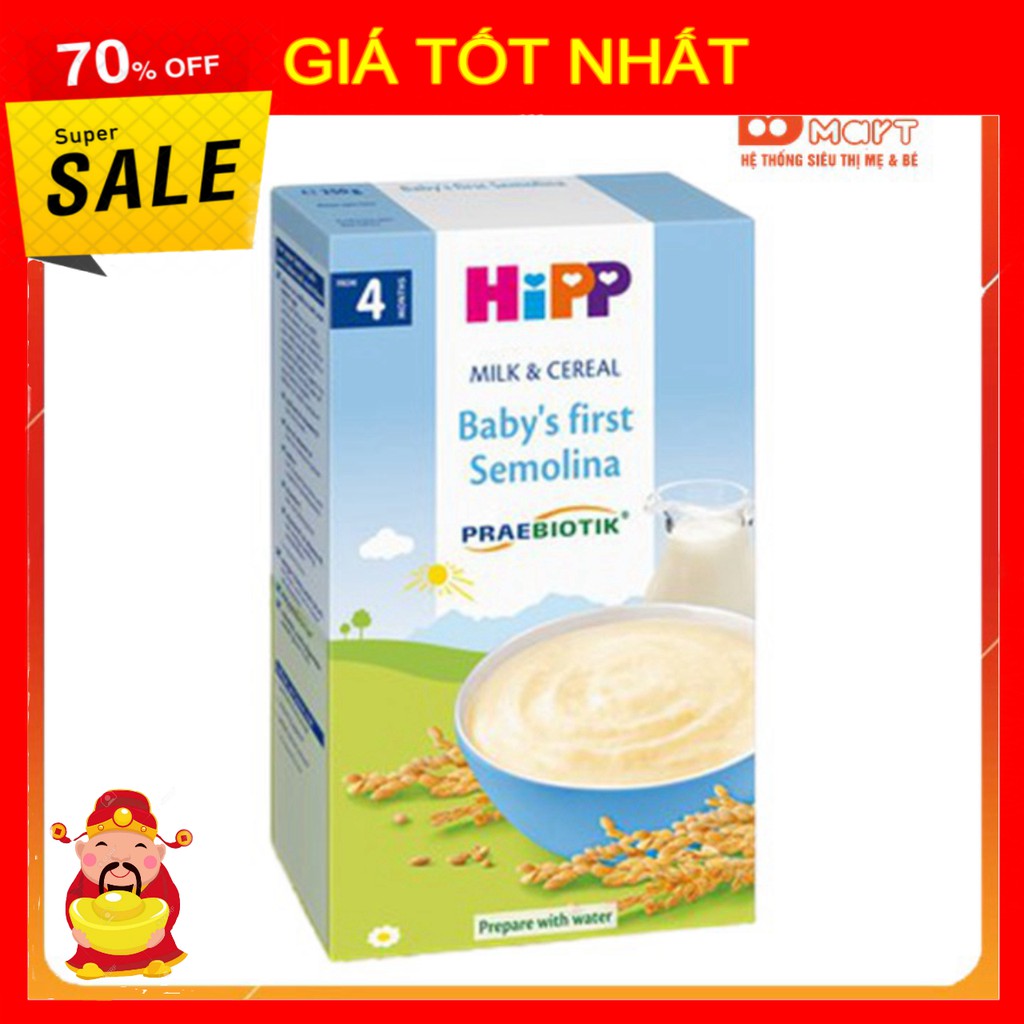 Bột ăn dặm Hipp 4M ăn dặm khởi đầu, giúp bé có thể hấp thụ tốt các chất dinh dưỡng và tăng cường hệ mi