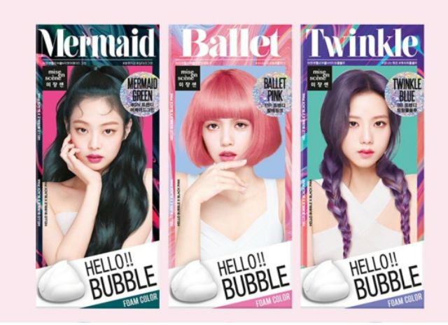 Thuốc nhuộm tóc bọt biển Hello Bubble Mise en scene Hàn Quốc mẫu mới