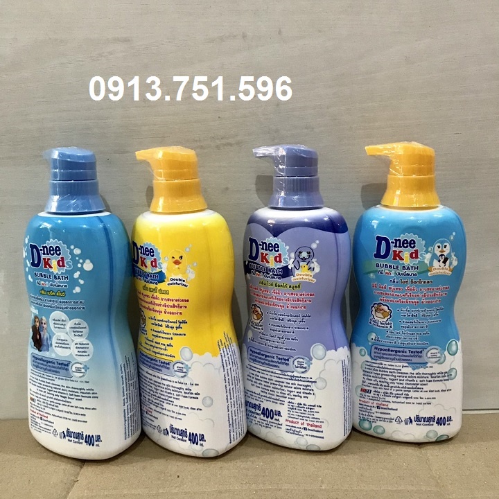 Sữa tắm Bong bóng D-nee Kids cho bé 3 tuổi trờ lên 400ml Thái Lan (date 2024)