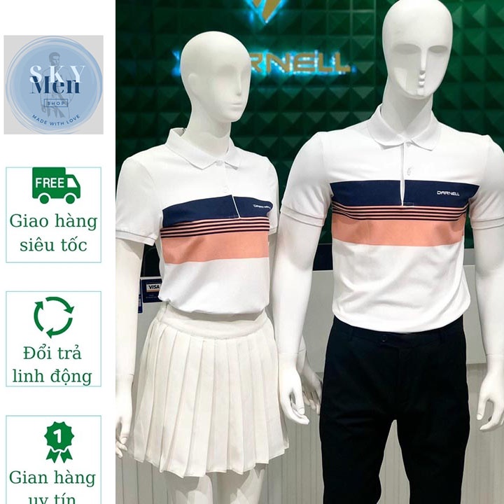 Áo thun polo cặp đôi nam nữ có cổ tay ngắn chất vải thun cotton cao cấp mềm mịn co giãn thoáng mát - ATC13