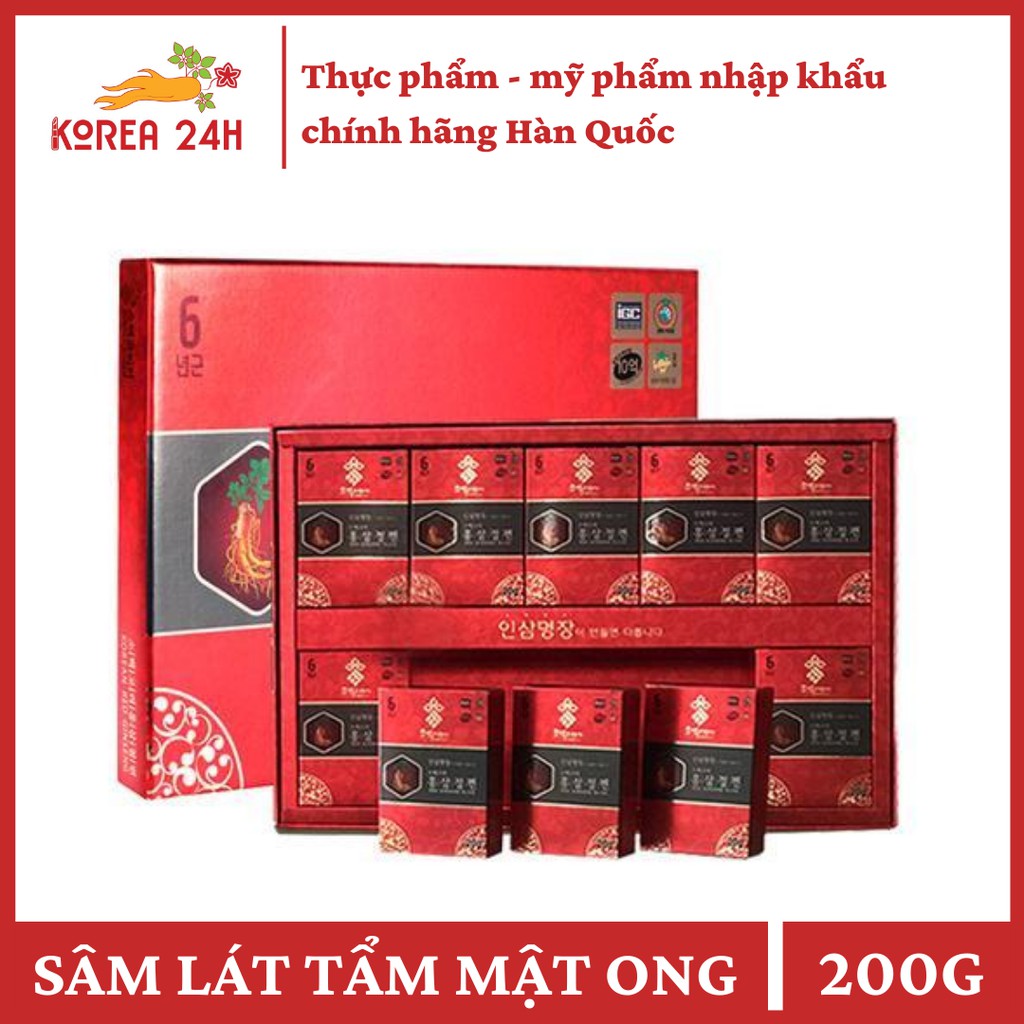 [HÀNG NHẬP KHẨU CHÍNH HÃNG]Hồng Sâm Lát Tẩm Mật Ong Sobaek Cao Cấp Hàn Quốc