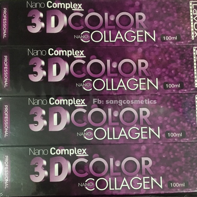 Nhuộm Vàng 3D Collagen + kèm trợ nhuộm Collagen