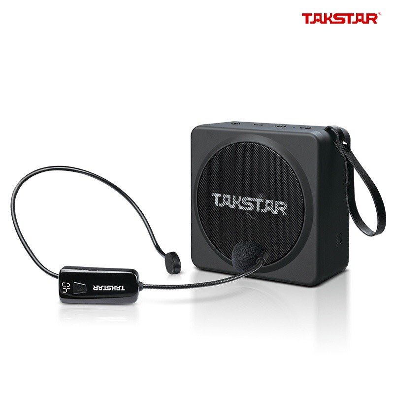 Máy trợ giảng không dây cao cấp Takstar E261W có 2 loại micro là cầm tay và gài đầu, Âm thanh to rõ bắt mic nhậy.