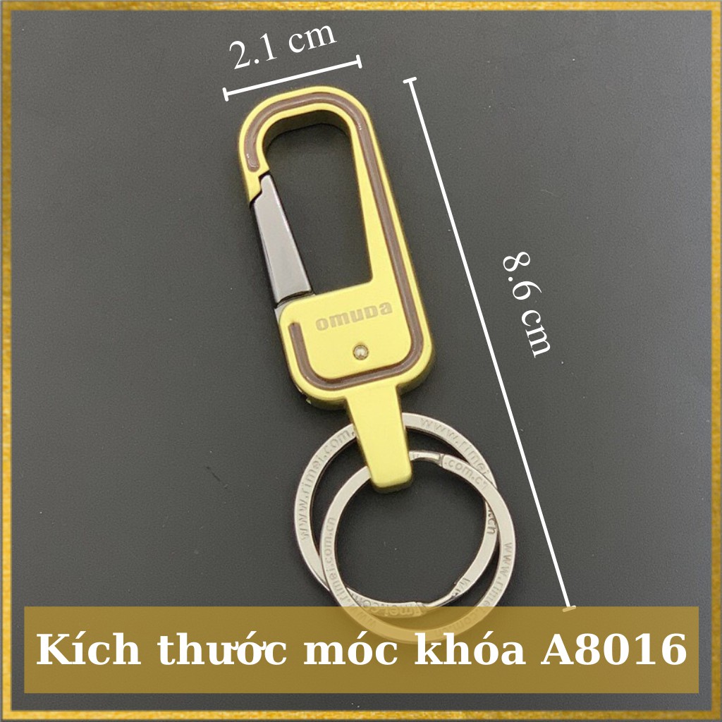 Móc khóa OMUDA móc khóa xe máy oto gài thắt lưng thiết kế sang trọng hợp kim cao cấp - A8016