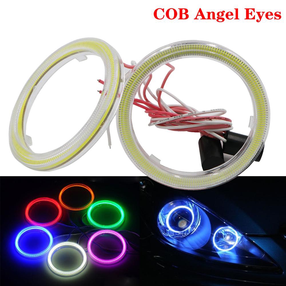 1 Đèn Pha LED Dạng Vòng Halo 9-30V 60MM 70MM 80MM 90MM 100MM 110MM 120MM Cho Xe Hơi / Xe Máy