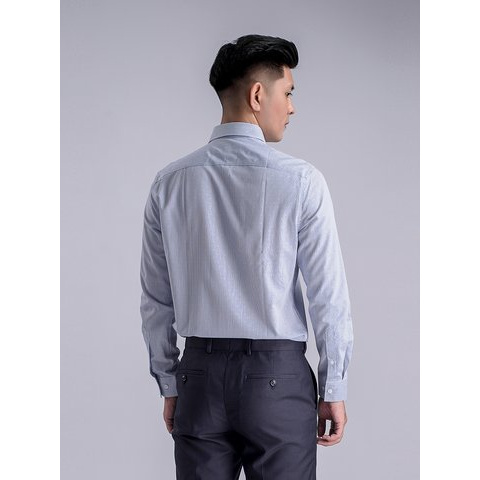 Áo Sơ Mi Nam Dài Tay ARISTINO ALS53108 Somi Công Sở Cao Cấp Màu Trắng Kẻ Tăm Xanh Vải Sợi Tre Mềm Mát Dáng Ôm Có Túi | BigBuy360 - bigbuy360.vn
