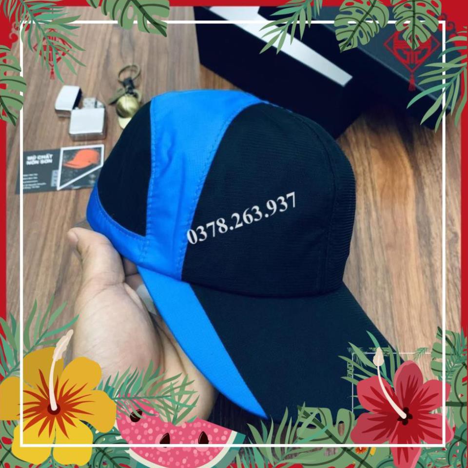 Nón Sơn 🔥Rẻ Tụt Quần🔥 Nón Dù Phối Lưới Đen Xanh Cao Cấp [ Top hot - đen xanh ]