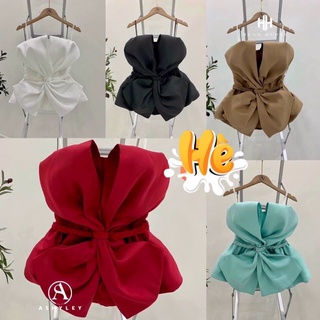 Áo 2 dây nơ to chất tatta đủ màu
