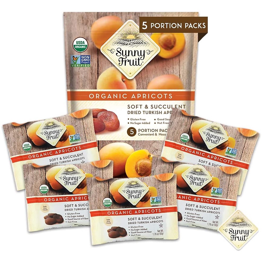 Mơ khô hữu cơ Sunny Fruit 250g Trái cây sấy khô hữu cơ Sunny Fruit