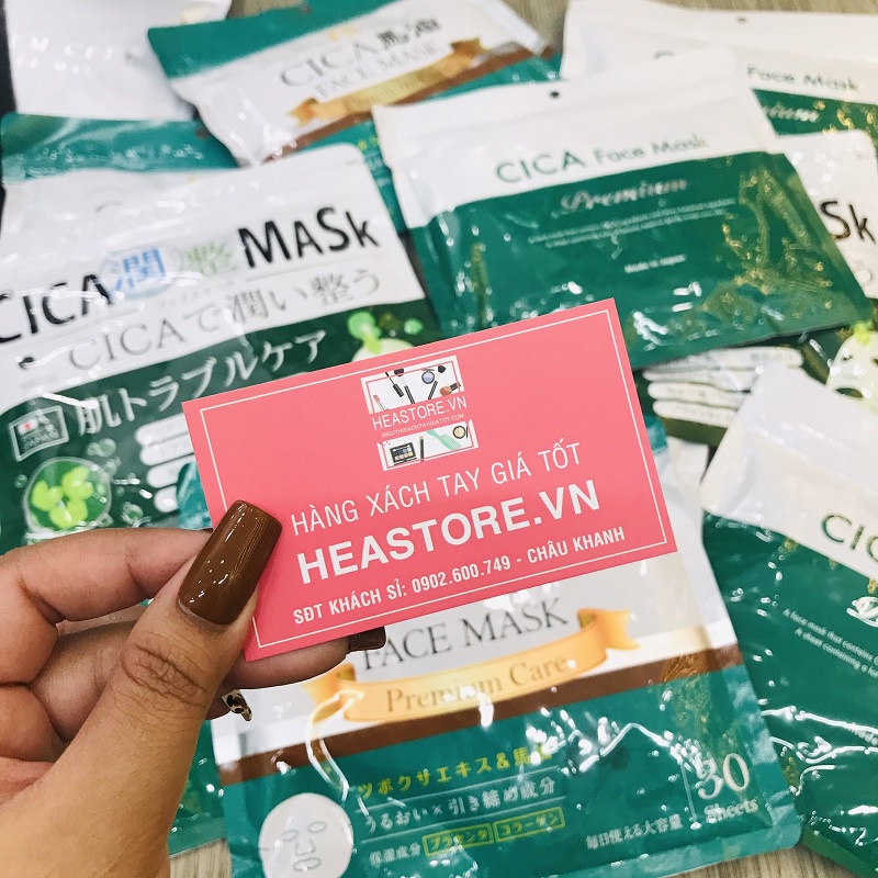 Mặt Nạ Dưỡng Da Cica Face Mask Premium Care Nhật Bản - 30 Miếng